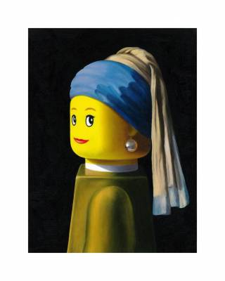 Stefano Bolcato - Serigrafie - Ragazza col turbante - Vermeer - Fine art giclèe Tiratura : Disponibile nelle misure 30x37 - 40x50 - cm 30x37 - Galleria Casa d'Arte - Bra (CN)